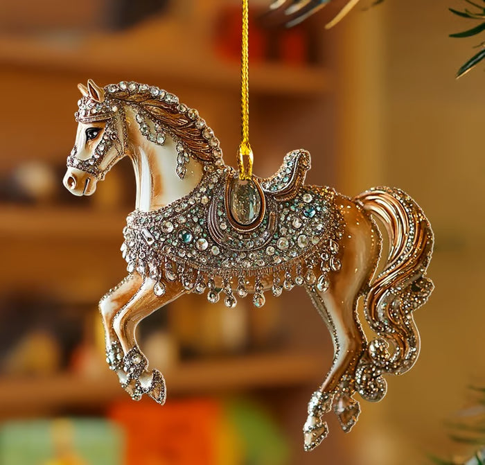 Handmade Horse Christmas Ornament（2D）