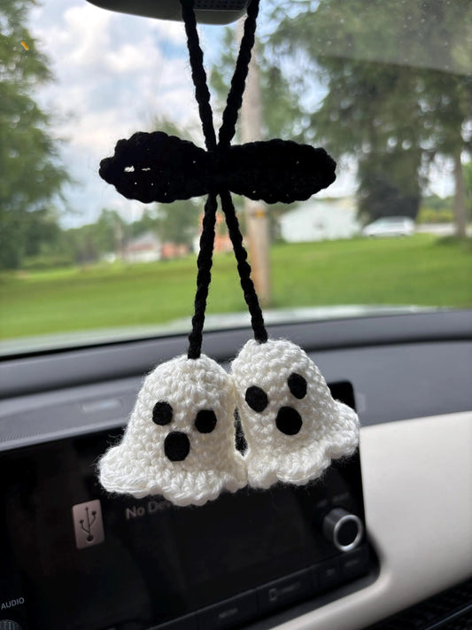 Cilifer® 🔥 👻Handmade Crochet Ghost Car charm D01