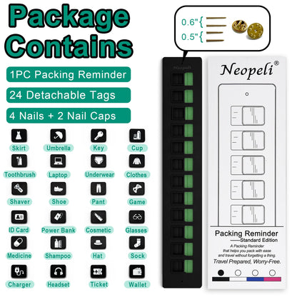 Cilifer® 🔥2025 NEW ARRIVAL🔥Packing Reminder - Reusable Travel Checklist D01