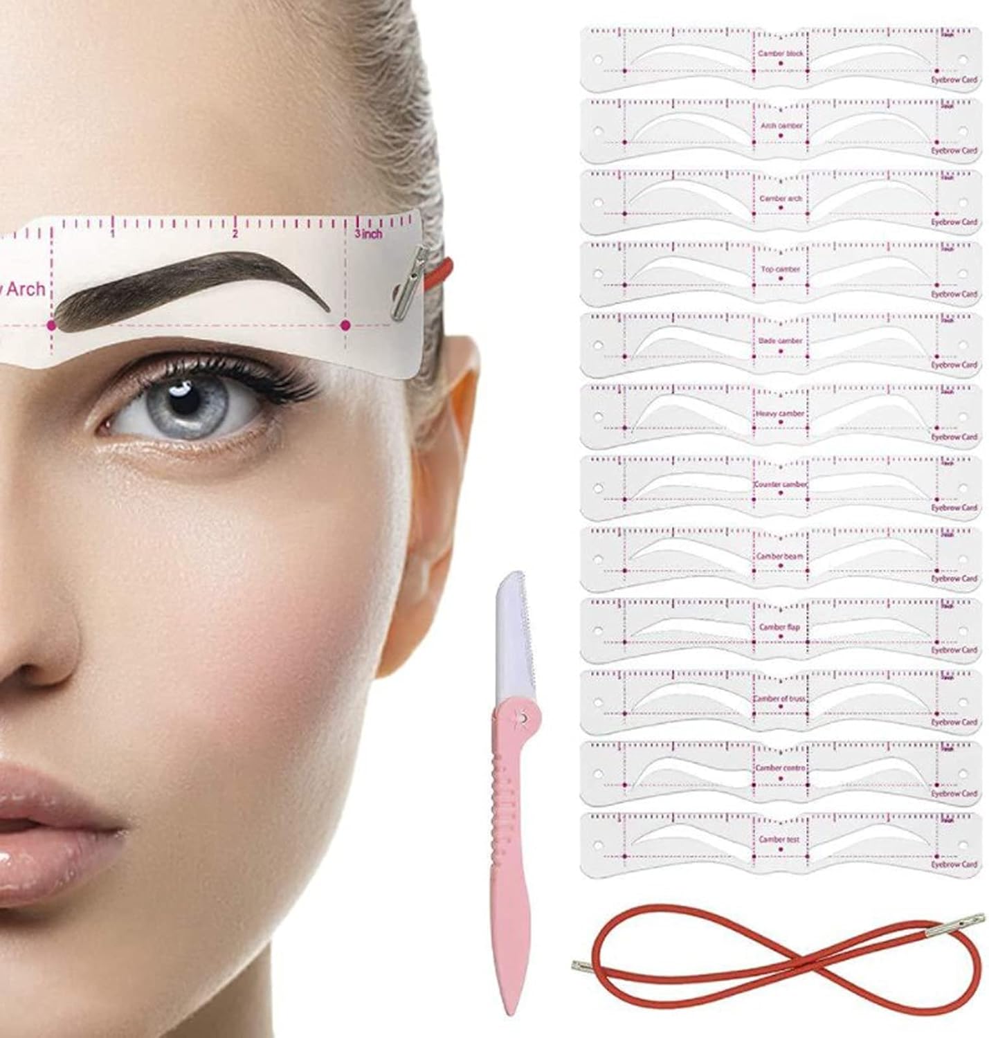 DAFEILA®🔥✨Reusable Eyebrow Stencil Shaper Kit (14-pack) D01