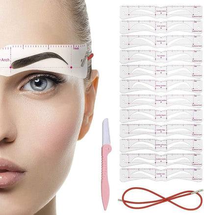 DAFEILA®🔥✨Reusable Eyebrow Stencil Shaper Kit (14-pack) D02