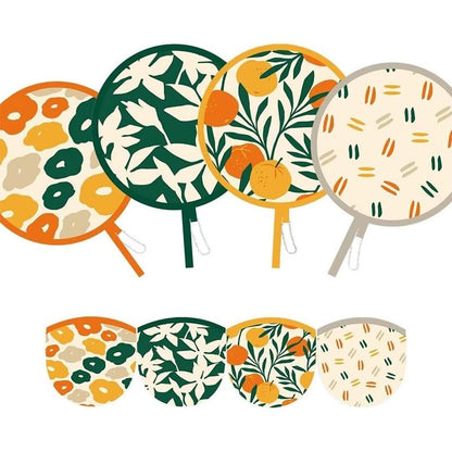 Cilifer®  🔥4-Pack Foldable Hand Fans – Boho Chic Cooling Fans for Summer D01