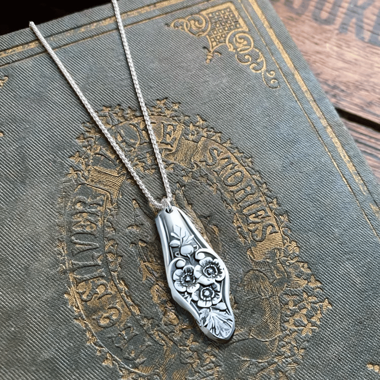 CZTICLE®🔥LAST DAY 60% OFF✨Handmade Sterling Spoon Necklace -Handmade Sterling Spoon Necklace Crafted from Authentic Vintage Silverware D01