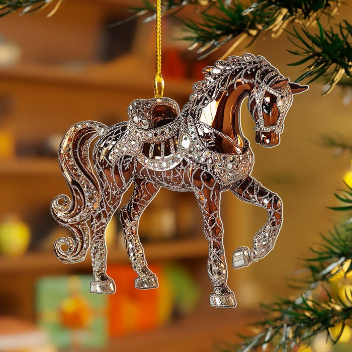 Handmade Horse Christmas Ornament（2D）