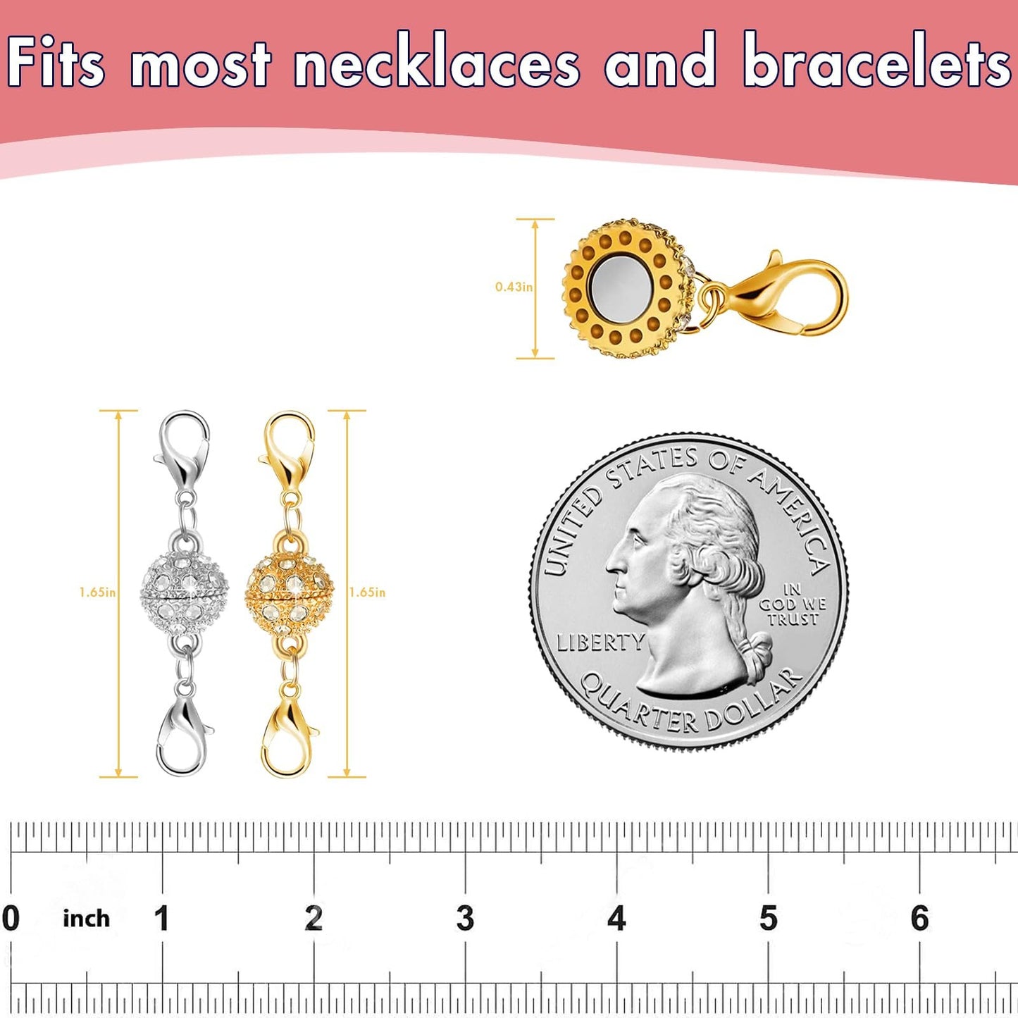 CZTICLE®  🏆Flash Sale⚡ 50K+ SOLD! Almost Gone-💥Magnetic Necklace Clasps and Closures D01