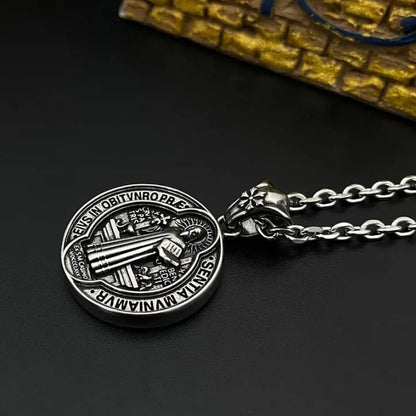 Oneswear® 🔥Last Day 50% OFF -✝️Saint Benedict Medal Pendant Necklace🎁Buy 2 Get 1 Free D01