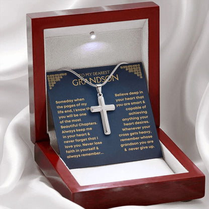Oneswear® 🔥 Grandson. Never Lose Faith - Cross Necklace D01