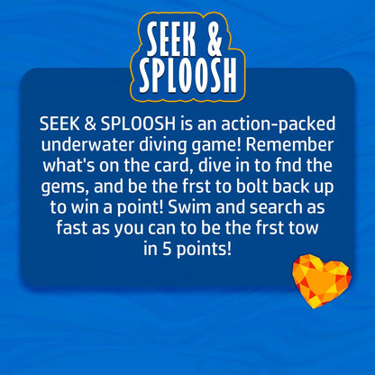 Cilifer® 🔥🌊 SEEK & SPLOOSH – The Ultimate Underwater Adventure Game! (💎Includes 64 Colorful Gems) D01