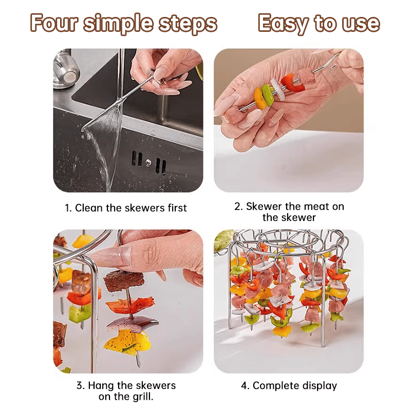 Cilifer®🔥🥩Air Fryer Barbecue Grill Vertical Barbecue Kebab🍤 D02