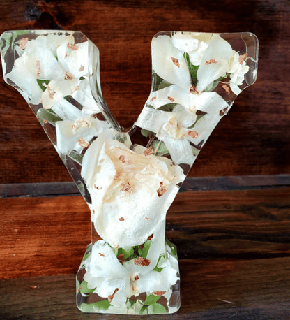 Handmade Floral Resin Night Light