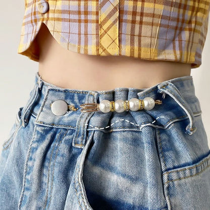 CZTICLE® Fancy Rhinestones Pearls Safety Pin Brooch