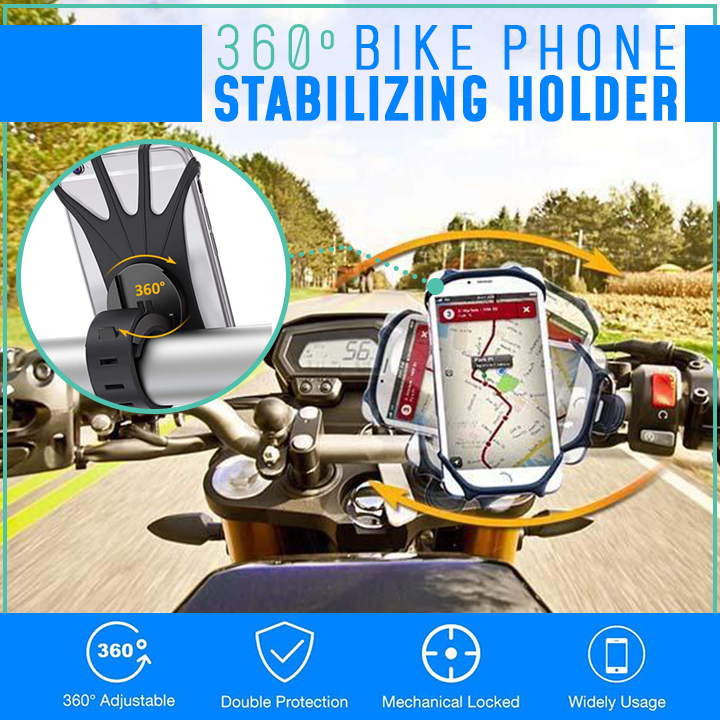 360° Bike Phone Stabilizing Holder